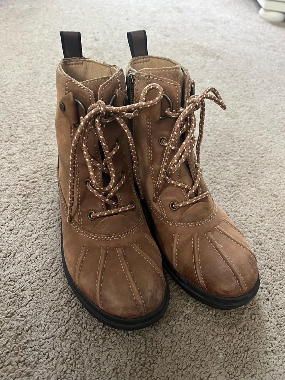 UGG Hapsburg Duck Chestnut Leather & Suede Ankle Boots